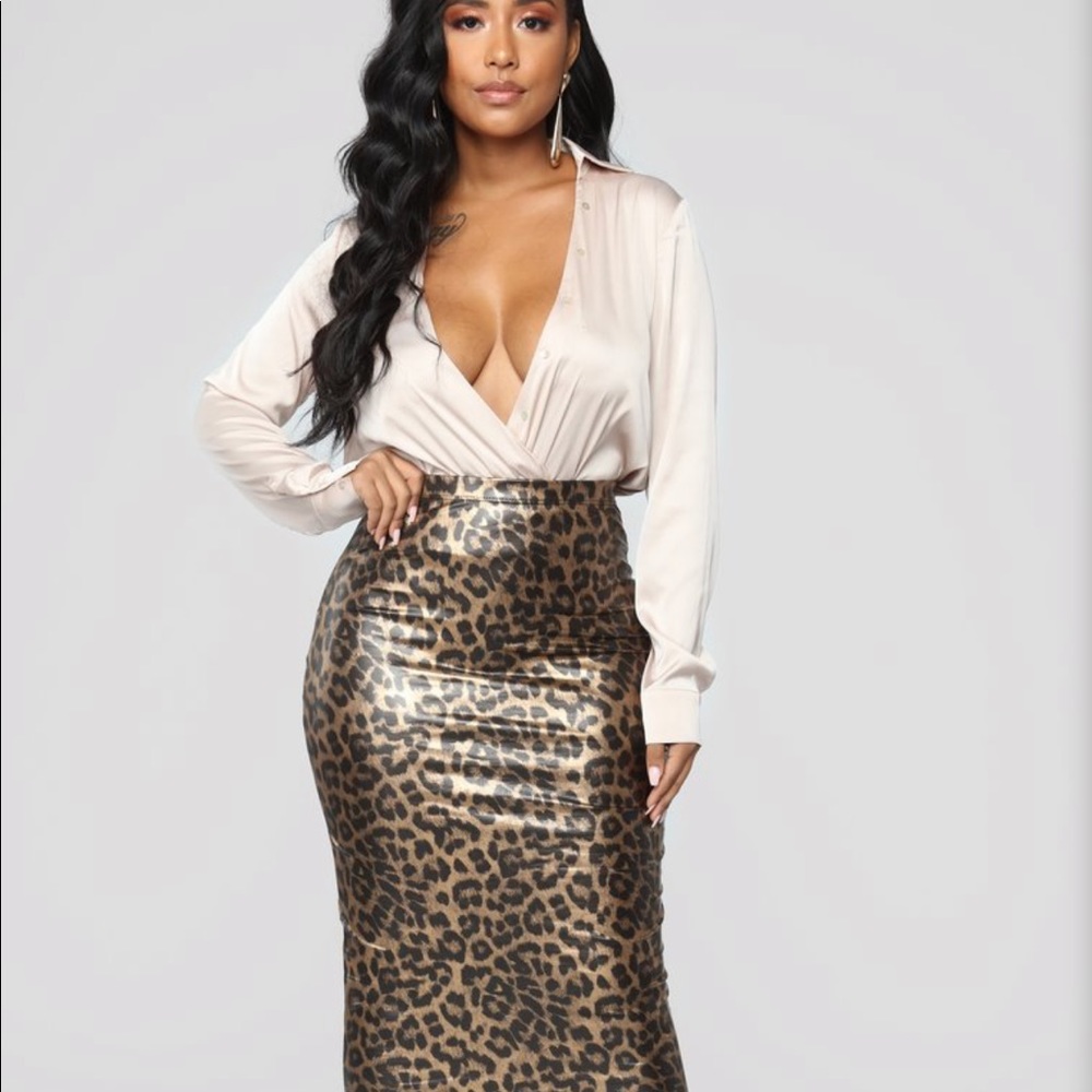 Pencil skirt leopard